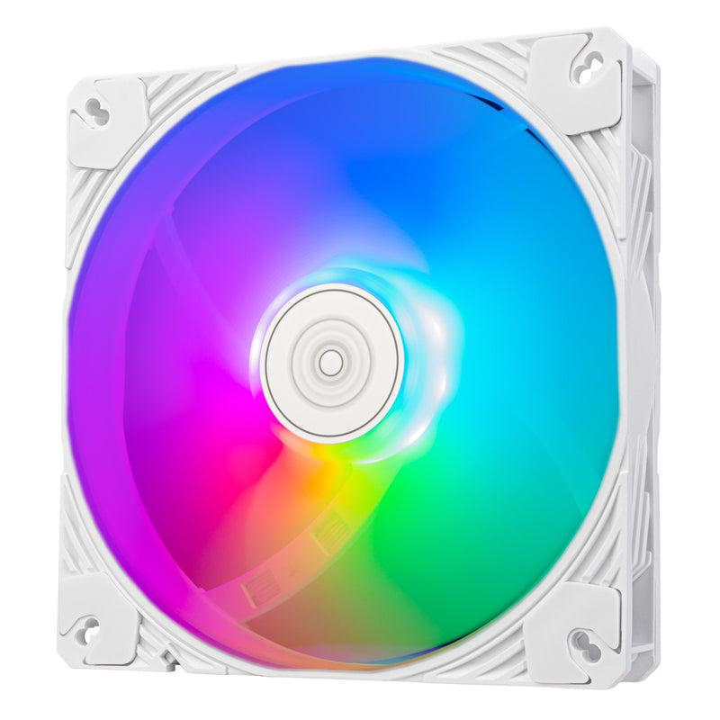 Load image into Gallery viewer, Silverstone shark force 140 argb case fan (wit, 140 x 140 x 25 mm, pwm, 4-1 pin argb (5v led))