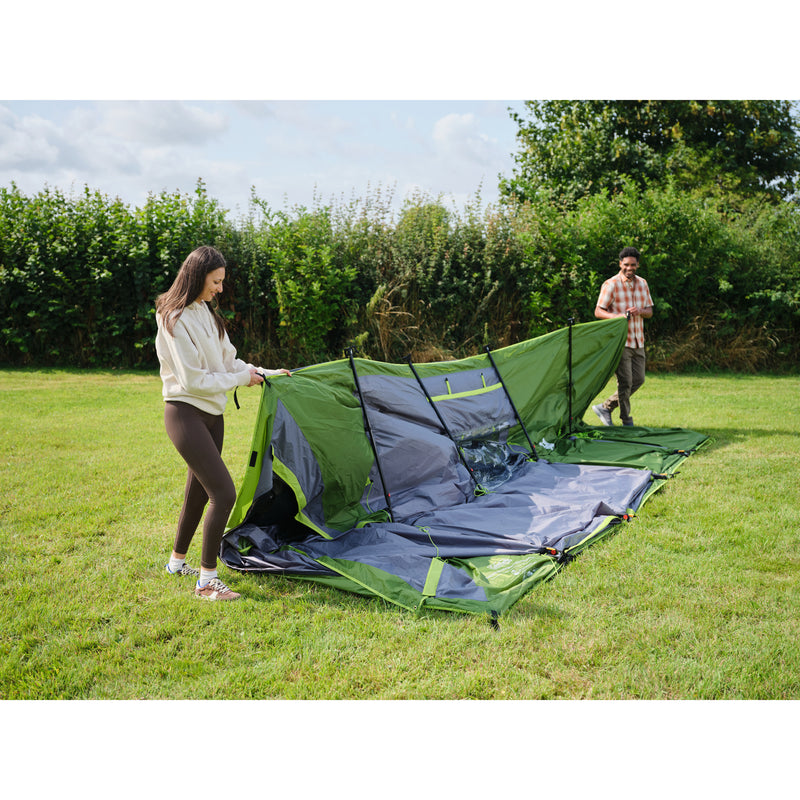 Load image into Gallery viewer, Coleman fastpitch victoria falls 4 blackout tent (groen grijs)