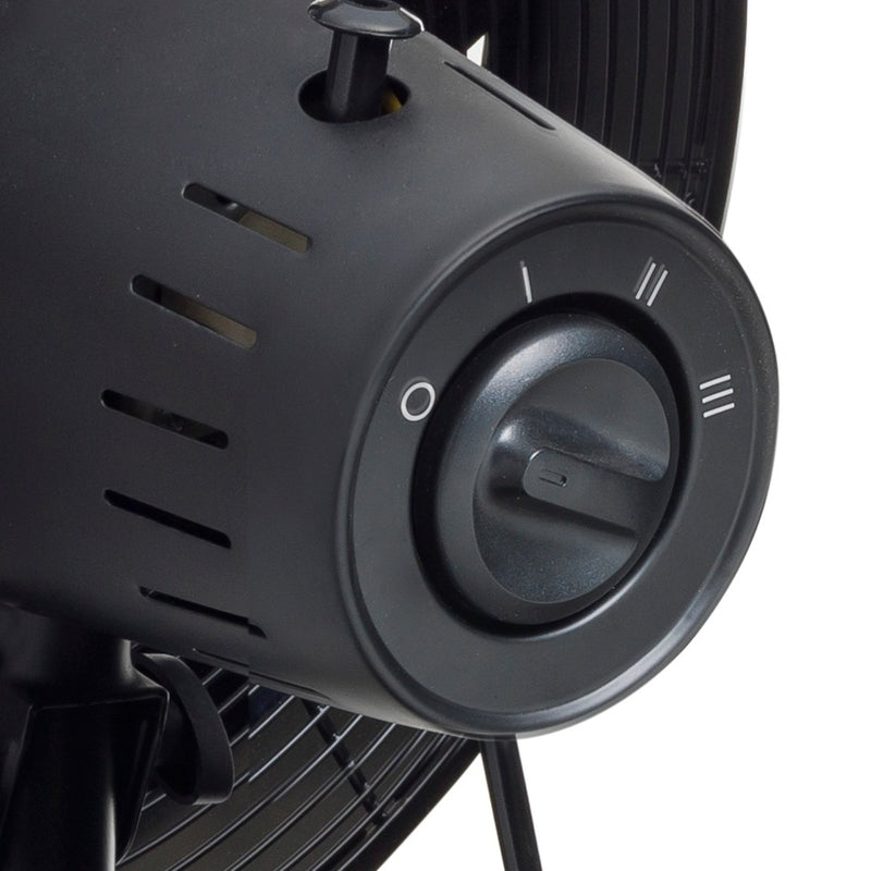 Load image into Gallery viewer, Bestron dft35wb tafelventilator (zwart houtkleur, ø 35 cm)