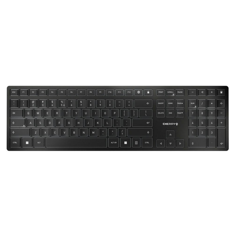 Load image into Gallery viewer, Cherry kw 9100 slim toetsenbord (zwart, eu lay-out (qwerty), scissor switches, 100%, abs, usb-c, 2.4 ghz, bluetooth)
