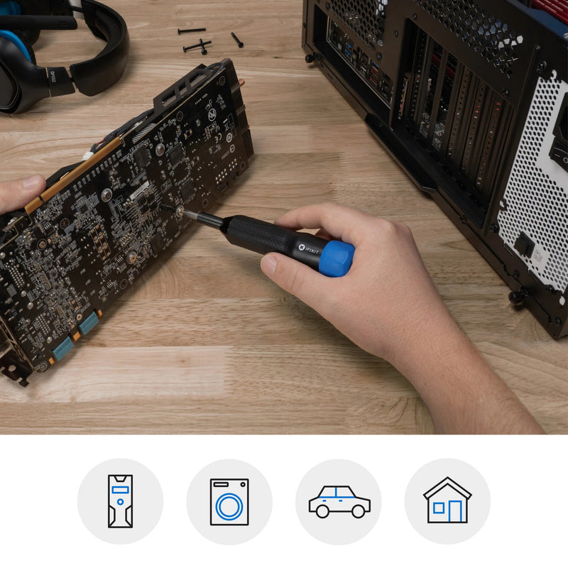 Load image into Gallery viewer, Ifixit narwhal 6-in-1 driver bitset (zwart blauw)
