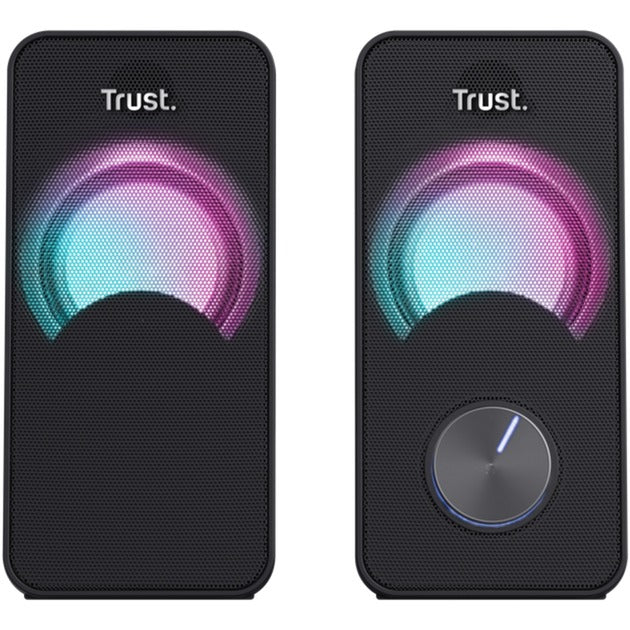 Load image into Gallery viewer, Trust arys compact 2.0 speakerset met rgb pc-luidspreker (zwart)