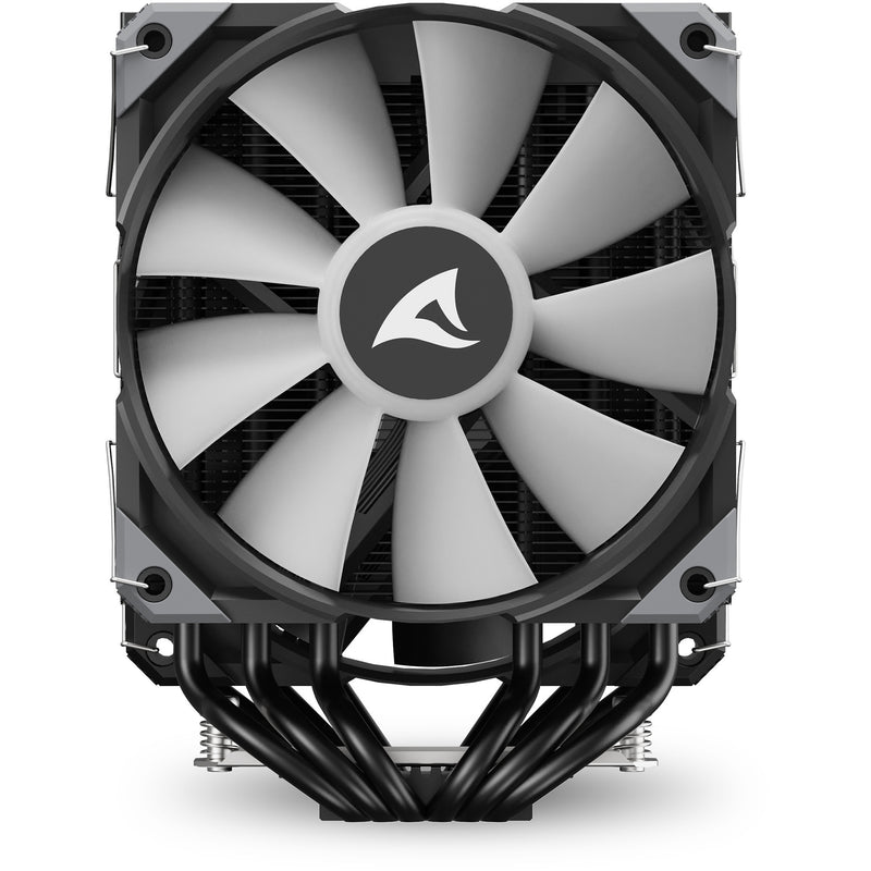 Load image into Gallery viewer, Sharkoon a60 rgb cpu-koeler (zwart, 4-pins pwm fan-connector)