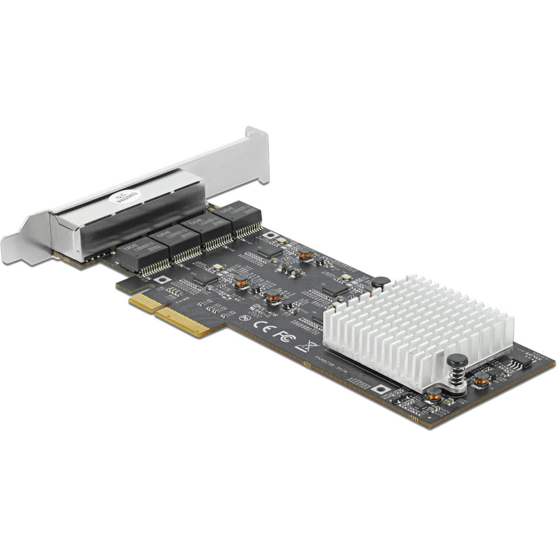Chargez l'image dans la visionneuse de la galerie, Delock pci express x4 naar 4 x rj45 2,5 gbe netwerkadapter
