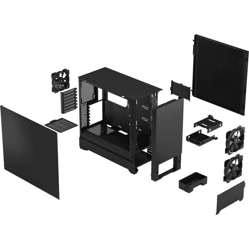 Load image into Gallery viewer, Fractal design pop silent midi tower behuizing (zwart | 2x usb-a)