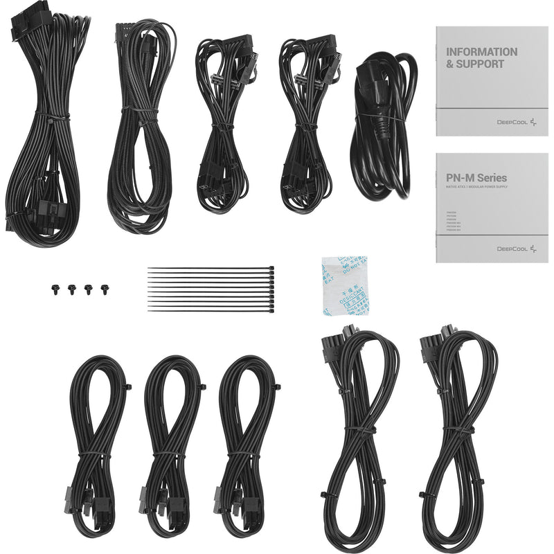 Laden Sie das Bild in Galerie -Viewer, Deepcool pn750m modulaire 750 watt voeding (zwart, 1x 12v-2x6, 3x pcie)