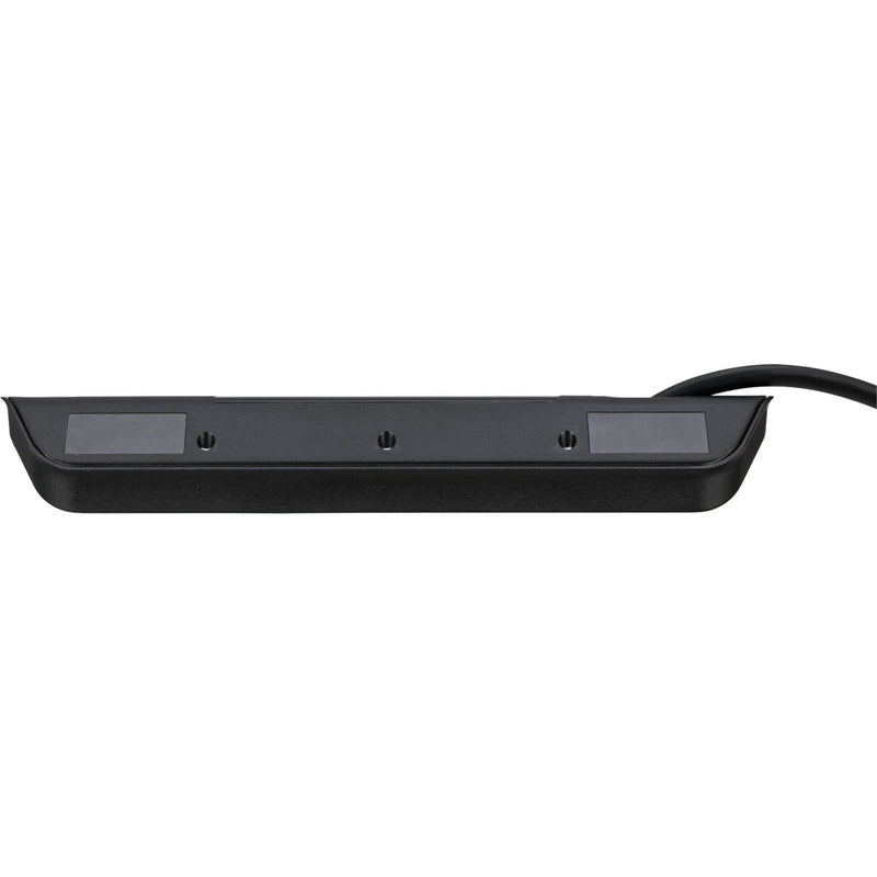 Load image into Gallery viewer, Brennenstuhl estilo hoekstekkerdoos 4-voudig stekkerdoos (zwart roestvrij staal, 2x usb)