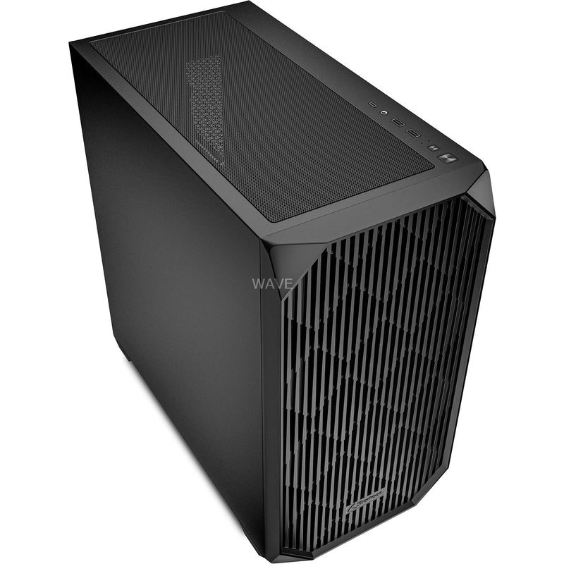 Load image into Gallery viewer, Sharkoon mk3 mini tower behuizing (zwart | 2x usb-a | 1x usb-c)
