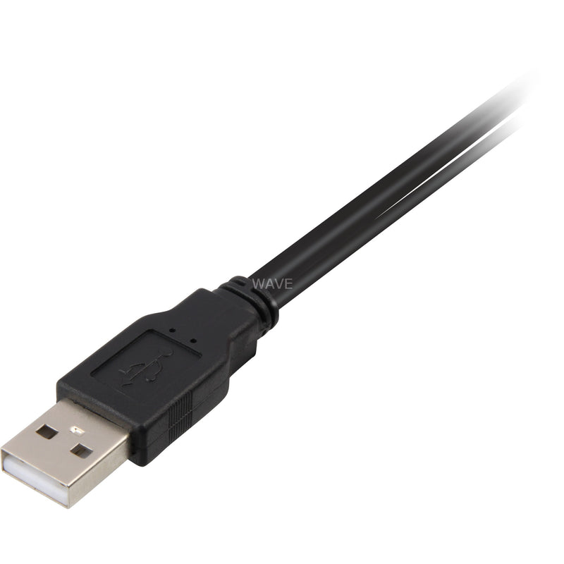 Load image into Gallery viewer, Delock 2x usb-a 2.0 male > usb mini 5-pin splitterkabel (zwart rood, 1 meter)