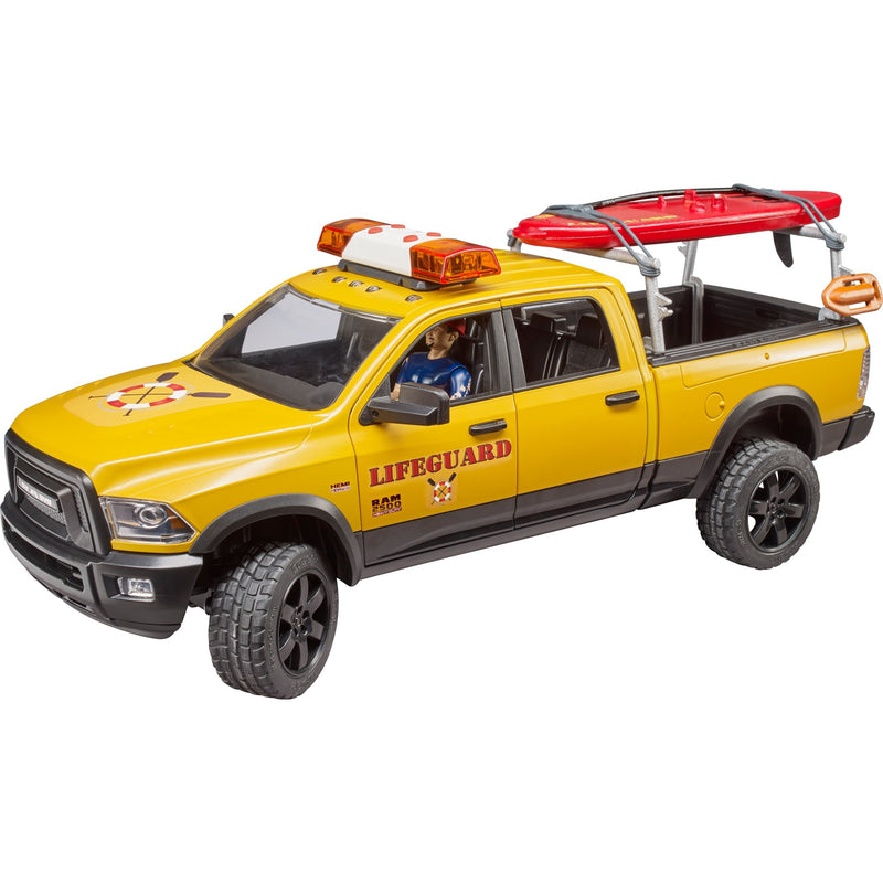 Load image into Gallery viewer, Bruder dodge ram 2500 reddingsbrigadeauto met strandwacht modelvoertuig (02506)