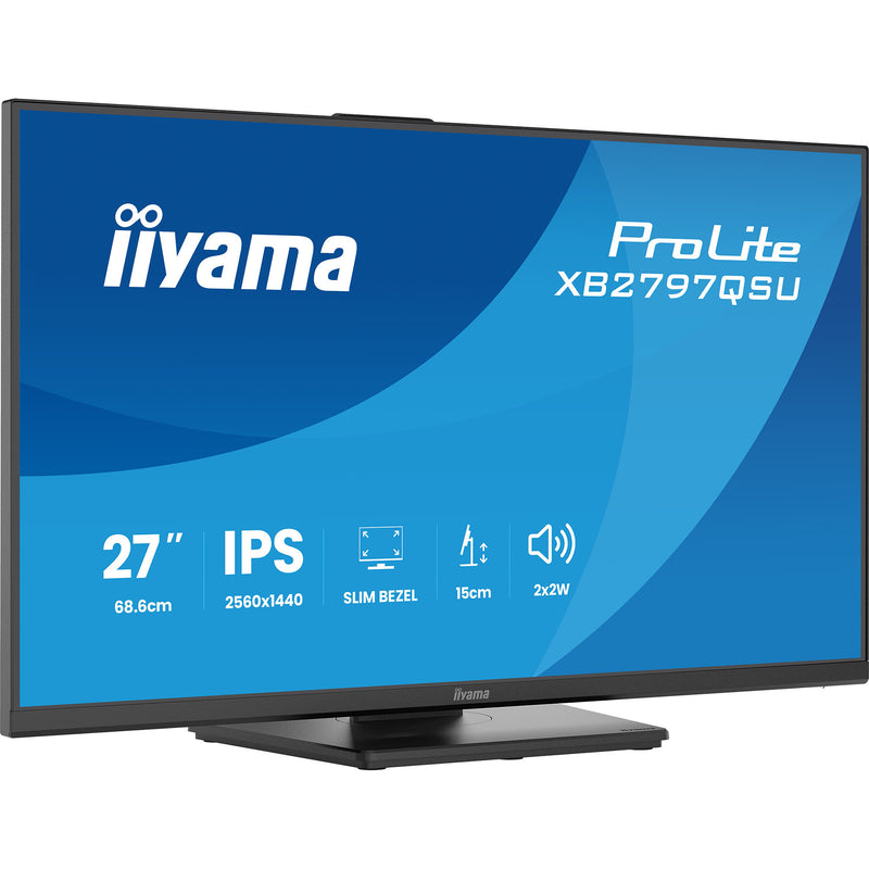 Load image into Gallery viewer, Iiyama prolite xb2797qsu-b1 27 monitor (zwart (mat), hdmi, displayport, usb, audio)