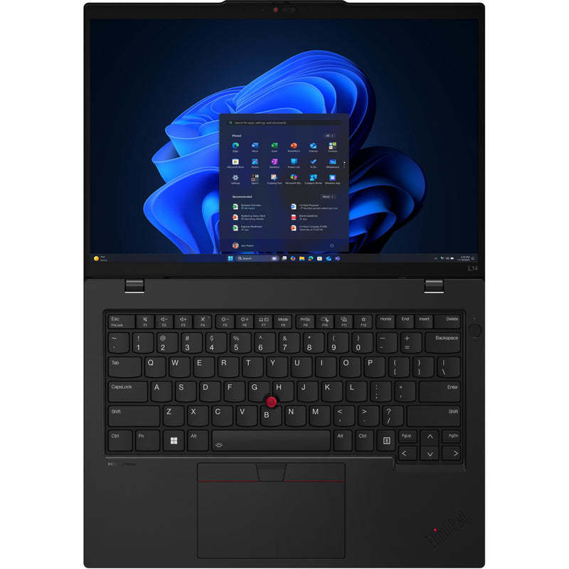 Afbeelding laden in galerijviewer, Lenovo thinkpad l14 gen 6 intel (21s6002dmh) 14 laptop (zwart | core ultra 7 255u | intel® graphics | 16 gb | 512 gb ssd)