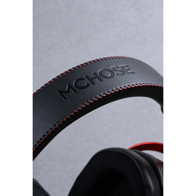Afbeelding laden in galerijviewer, Mchose s9 pro wireless over-ear gaming headset (zwart rood, pc laptop playstation switch smartphone, 2.4g bluetooth wired type-c )