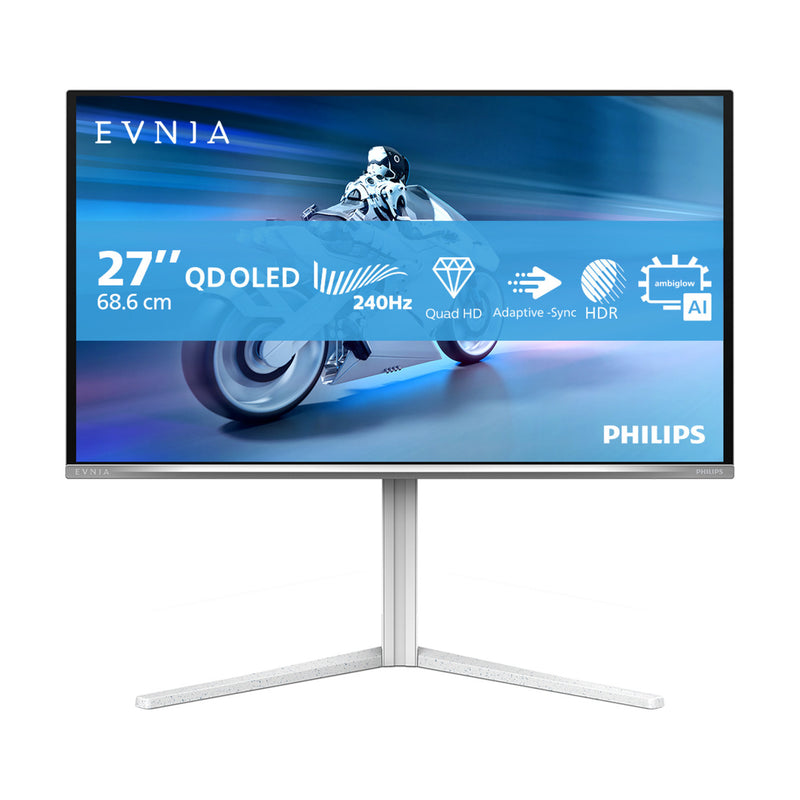 Cargue la imagen en el visor de la galería, Philips evnia 6000 27m2n6501l 00 26.5 gaming monitor (wit, 2x hdmi, displayport, 2x usb-a, usb-b, 240 hz)