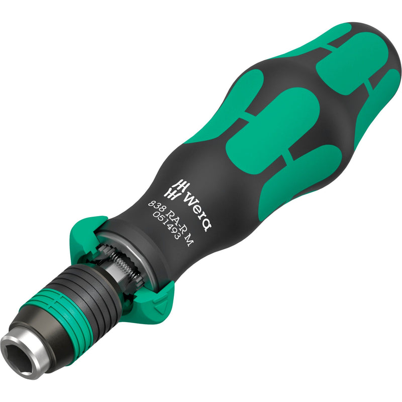 Load image into Gallery viewer, Wera kraftform kompakt 838 ra-r m imperial set 1 bitset (zwart groen, 15‑delig)