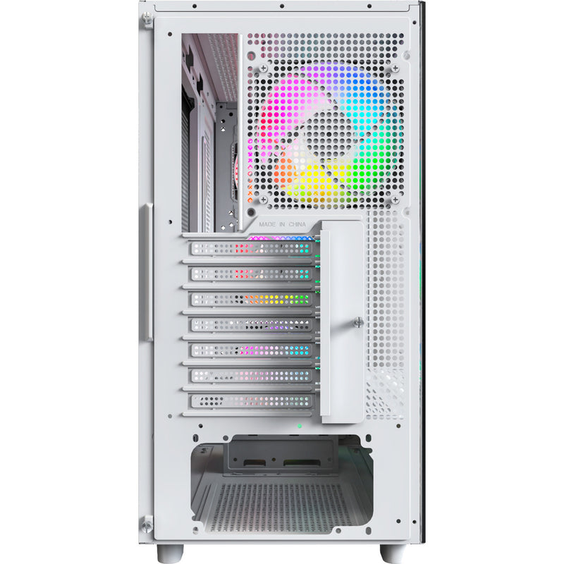 Load image into Gallery viewer, Montech xr wood midi tower behuizing (wit | 1x usb-a | 1x usb-c | rgb | window)