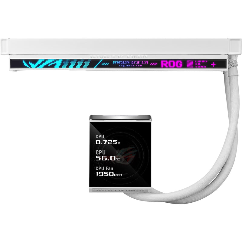 Afbeelding laden in galerijviewer, Asus rog strix lc iv 360 argb lcd waterkoeling (wit, 4-pin pwm)