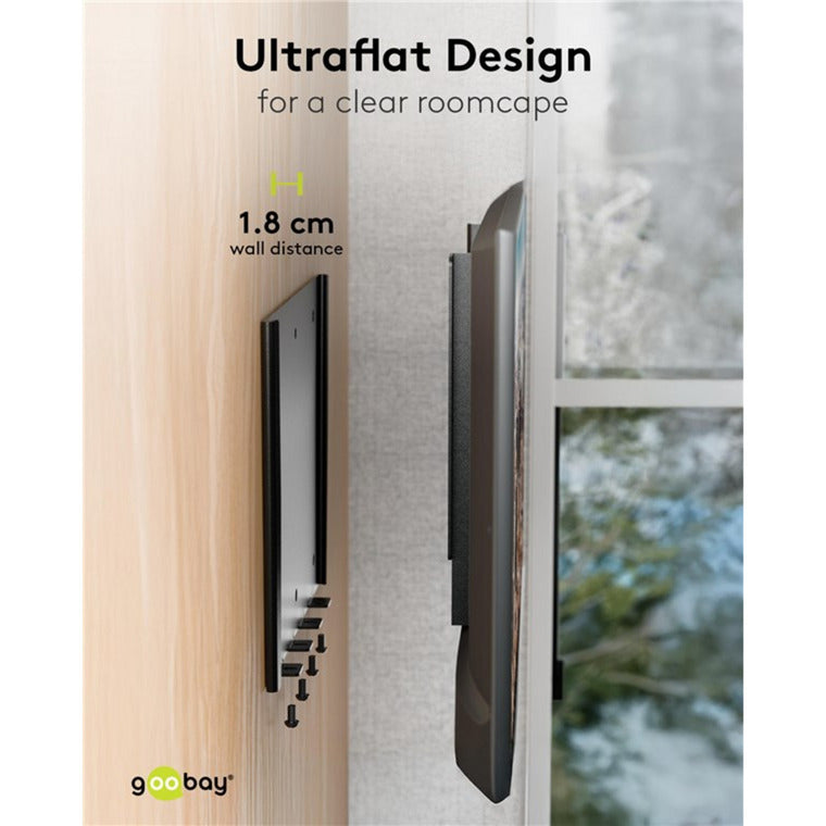 Load image into Gallery viewer, Goobay tv wall mount caravan fixed (m), 23 to 42 inch wandmontage (zwart)
