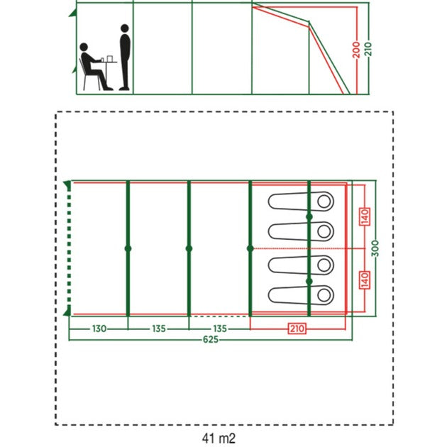 Load image into Gallery viewer, Coleman meadowood 4 l tent (grijs)