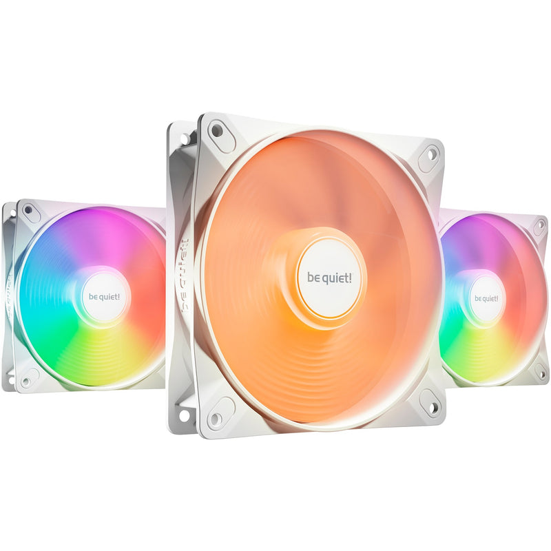 ギャラリービューアに画像をロードする, Be quiet! light wings lx pwm high-speed rgb case fans (wit, 3 stuks, 120 x 120 x 25 mm)