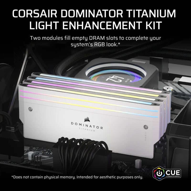 Afbeelding laden in galerijviewer, Corsair dominator titanium ddr5 lighting enhancement kit ledverlichting (wit, cmplekit2w)