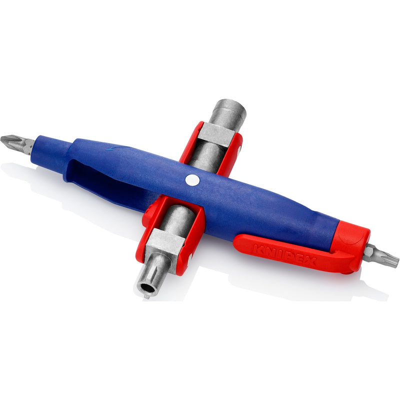 Load image into Gallery viewer, Knipex stiftschakelkastsleutel 00 11 07 dopsleutel (blauw rood, lengte 145 mm)