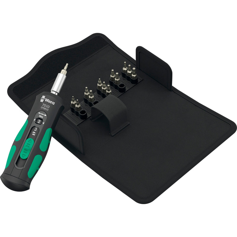 Load image into Gallery viewer, Wera 7510 14 safe-torque speed gereedschapsset voor hardmetalen wisselplaatjes schroevendraaier (zwart groen, 14‑delig)