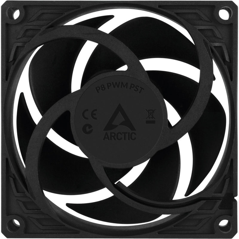Load image into Gallery viewer, Arctic p8 pwm pst case fan (zwart, 80 x 80 x 25 mm)