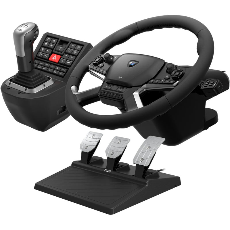 Load image into Gallery viewer, Hori force feedback truck control system simulatorset (zwart zilver)