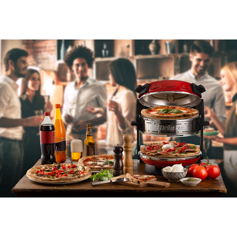 Cargue la imagen en el visor de la galería, Ariete dubbele pizzaoven 0927 00 (rood)