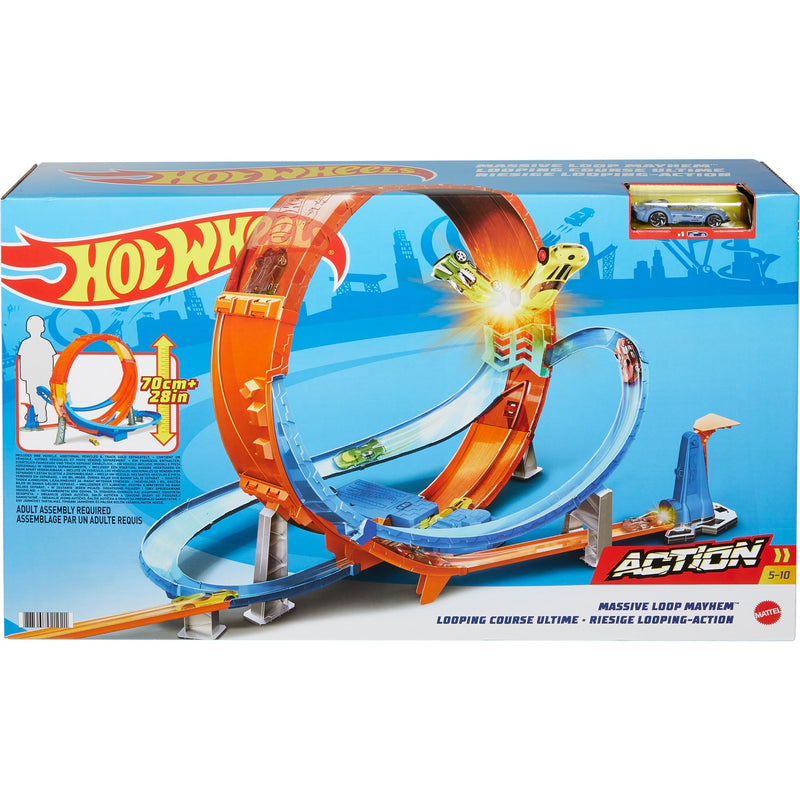 Load image into Gallery viewer, Hot wheels massive loop mayhem track set racebaan
