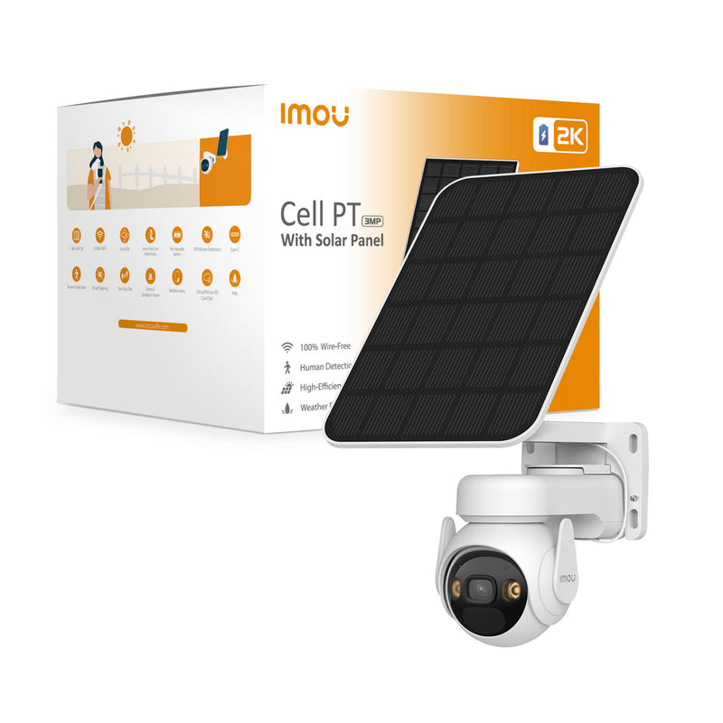 Cargue la imagen en el visor de la galería, Imou cell pt met zonnepaneel beveiligingscamera (wit, 100% draadloos)