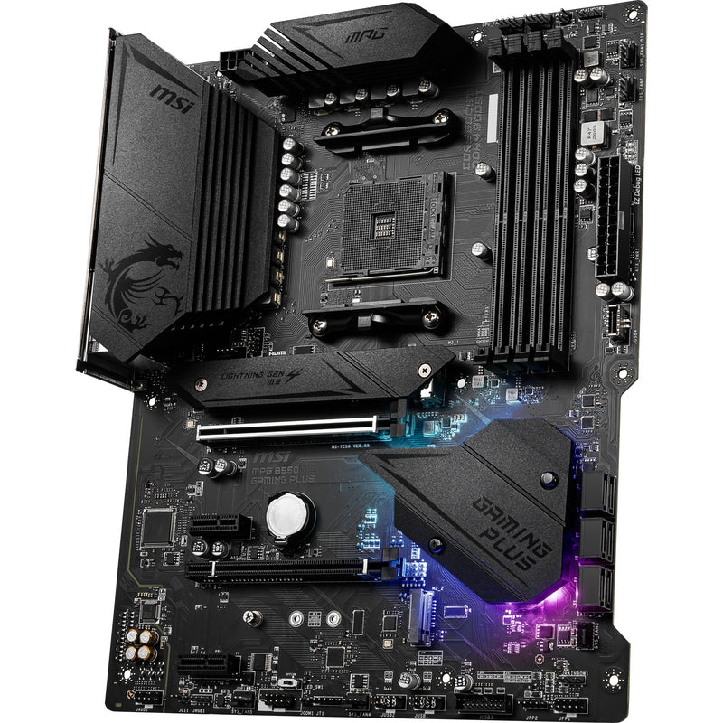 Load image into Gallery viewer, Msi mpg b550 gaming plus socket am4 moederbord (zwart, raid, gb-lan, sound, atx)