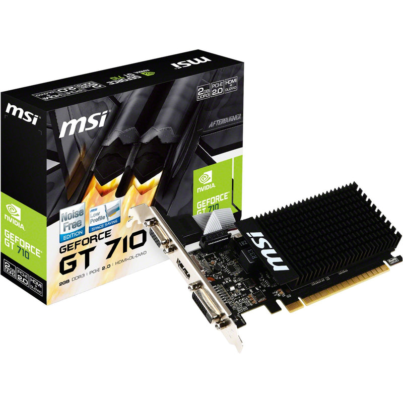 Load image into Gallery viewer, Msi gt 710 2gd3h lp grafische kaart (vga, dvi, hdmi, low-profile)