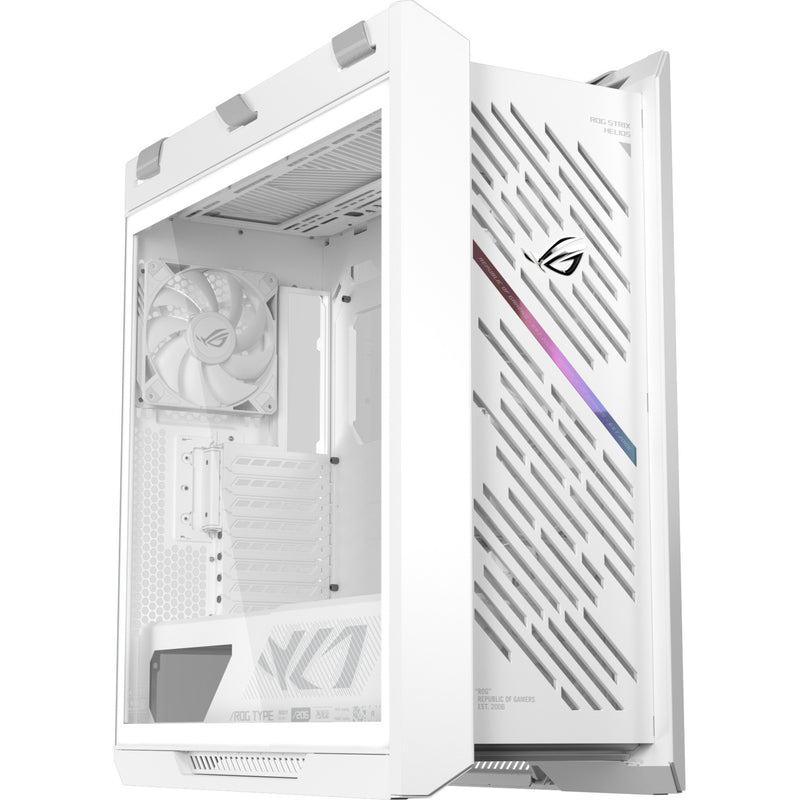 Load image into Gallery viewer, Asus rog strix helios ii gx601s midi tower behuizing (wit | 4x usb-a | 2x usb-c | rgb | tempered glass)
