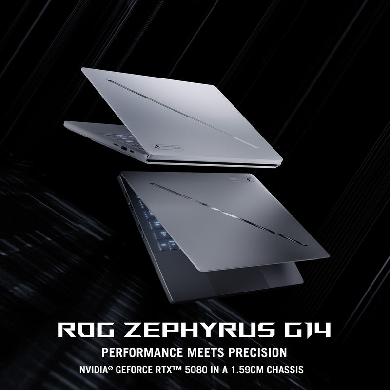 Cargue la imagen en el visor de la galería, Asus rog zephyrus g14 ga403um-qs024w 14 copilot+ gaming laptop (wit | ryzen 9 270 | rtx 5060 | 16 gb | 1 tb ssd | oled)