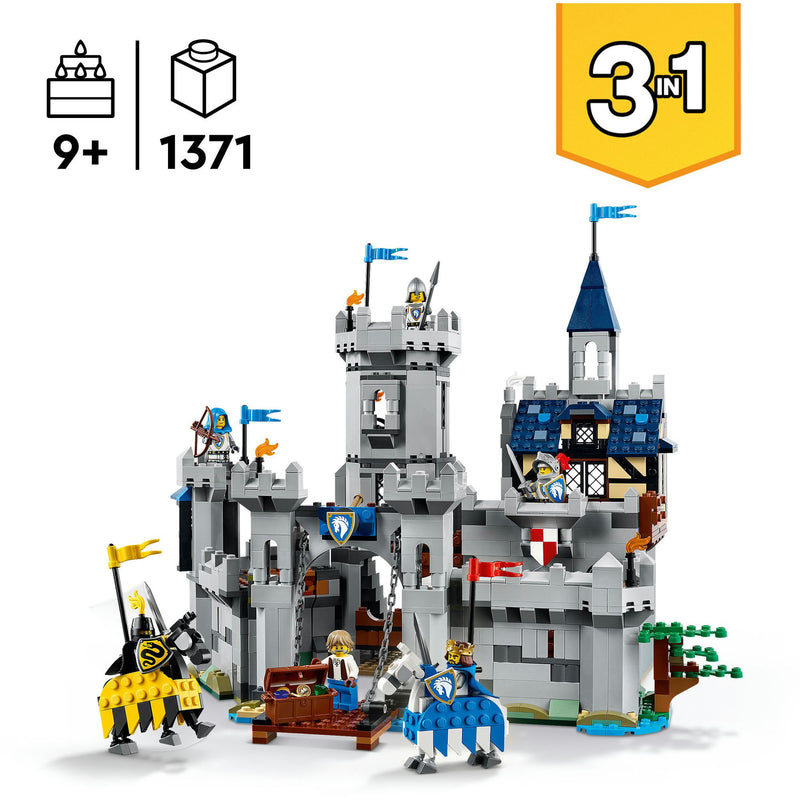 Afbeelding laden in galerijviewer, Lego ® creator 3in1 middeleeuws kasteel met ridders te paard - 31168