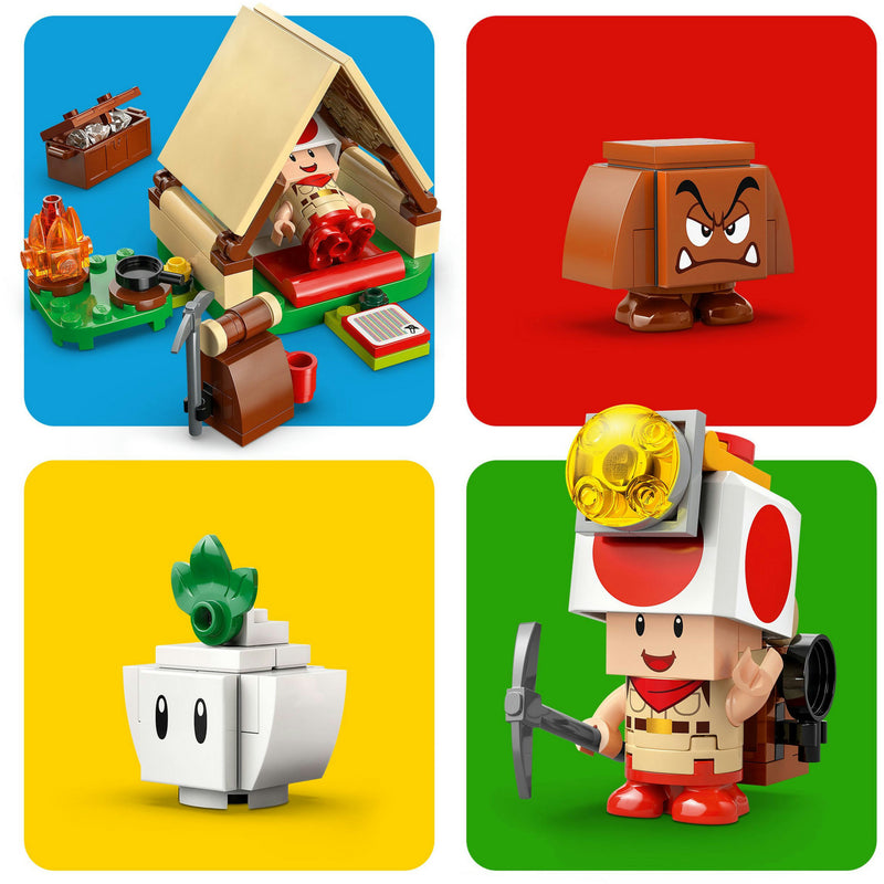 Afbeelding laden in galerijviewer, Lego super mario 72040 toad-baas kampeerplaats