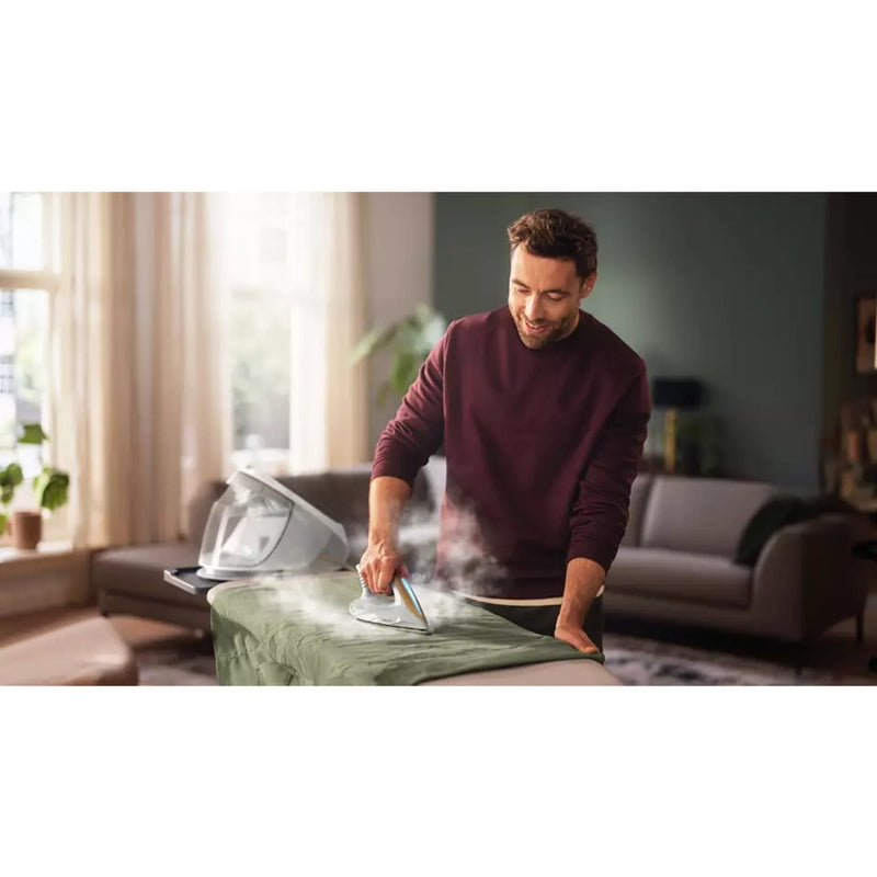 Load image into Gallery viewer, Philips perfectcare 7000 series psg7040 10 stoomstrijkstation (wit goud)
