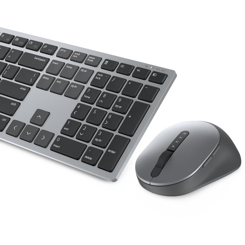 Afbeelding laden in galerijviewer, Dell premier multi-device draadloos toetsenbord en draadloze muis - km7321w desktopset (grijs, us lay-out (qwerty), 100%, bluetooth 5.0, dpi:1000 - 4000)
