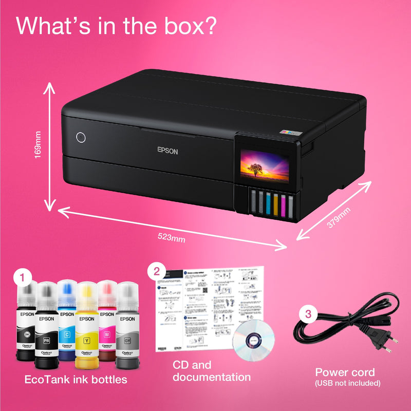 Load image into Gallery viewer, Epson ecotank et-8550 all-in-one inkjetprinter (zwart, usb, wlan, scannen, kopiëren)