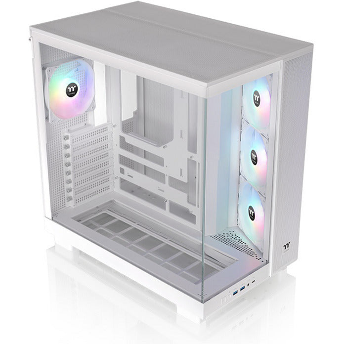 Load image into Gallery viewer, Thermaltake view 380 xl tg argb snow midi tower behuizing (wit | 2x usb-a | 1x usb-c | rgb | window)