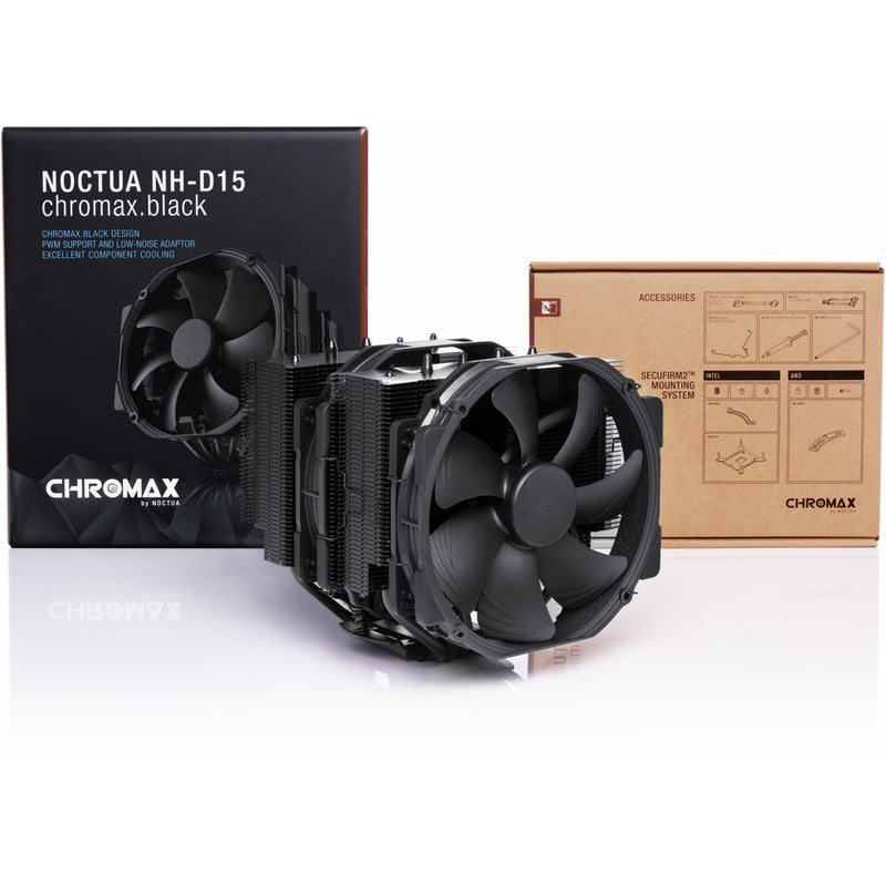 Load image into Gallery viewer, Noctua nh-d15 chromax.black cpu-koeler (zwart, pwm-aansluiting)