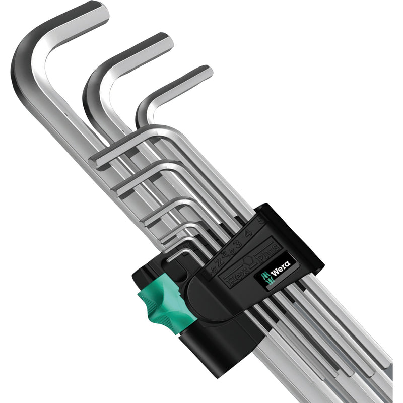 Load image into Gallery viewer, Wera inbussleutelset 950 9 hex-plus 4 (chroom, 9-delig)