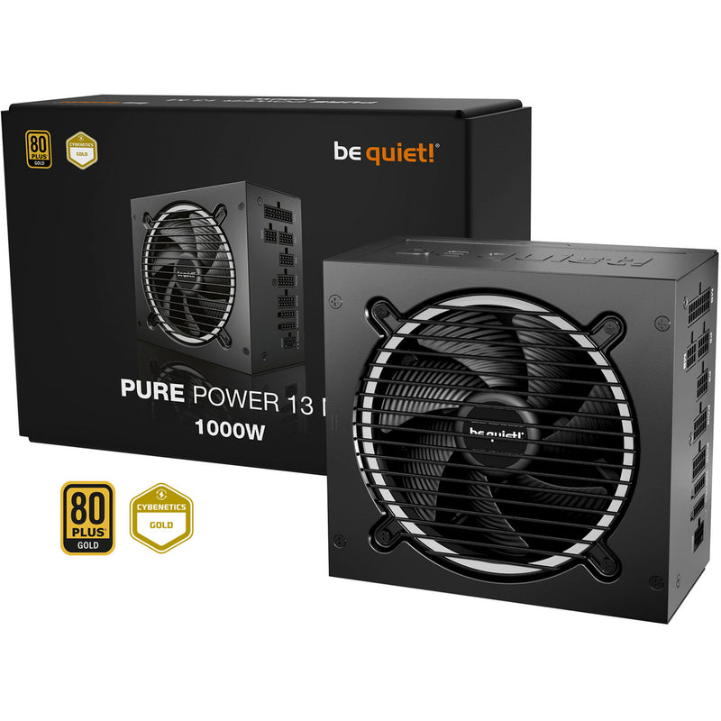 Load image into Gallery viewer, Be quiet! pure power 13 m modulaire 1000 watt voeding (zwart, 1x 12v-2x6, 4x pcie)
