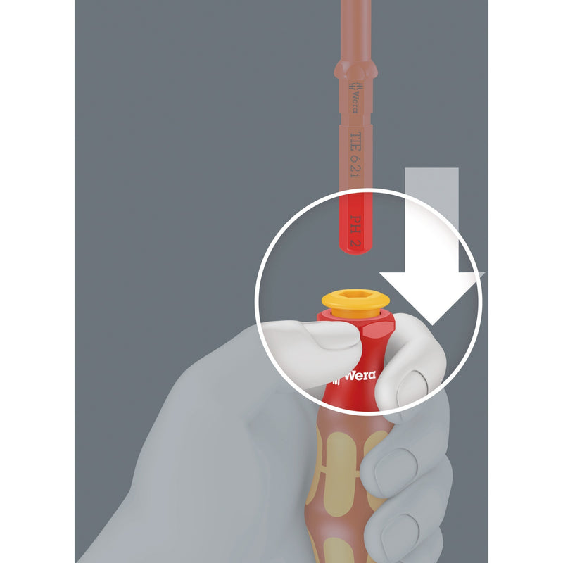 Load image into Gallery viewer, Wera kraftform kompakt vde 16 extra slim 1 tool finder schroevendraaier (rood geel, 16‑delig)