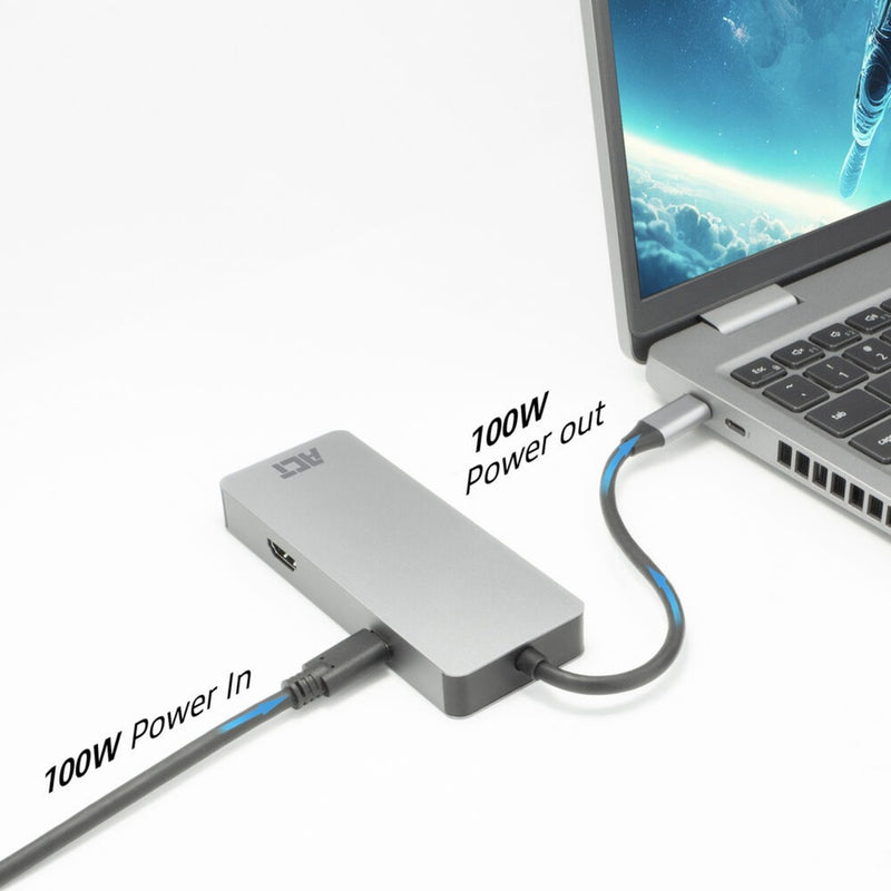 Load image into Gallery viewer, Act connectivity usb-c 4k docking station voor 1 hdmi monitor, ethe