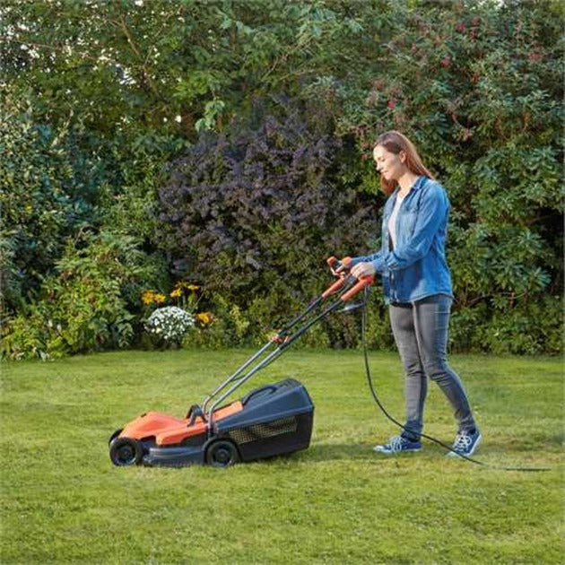 Cargue la imagen en el visor de la galería, Black+decker grasmaaier bemw451bh (oranje zwart)