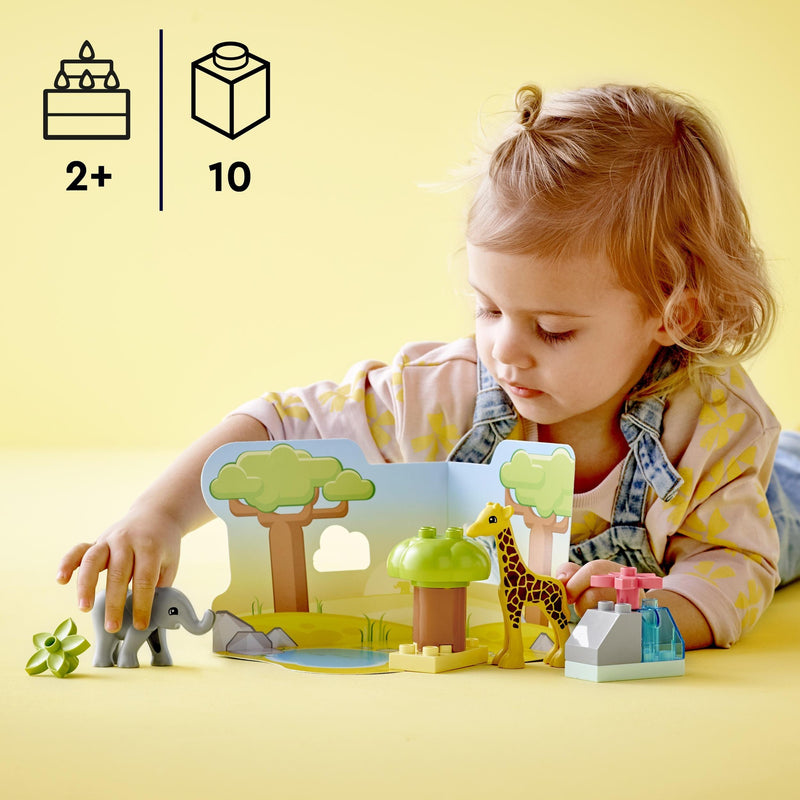 Load image into Gallery viewer, Lego duplo - wilde dieren van afrika constructiespeelgoed (10971)