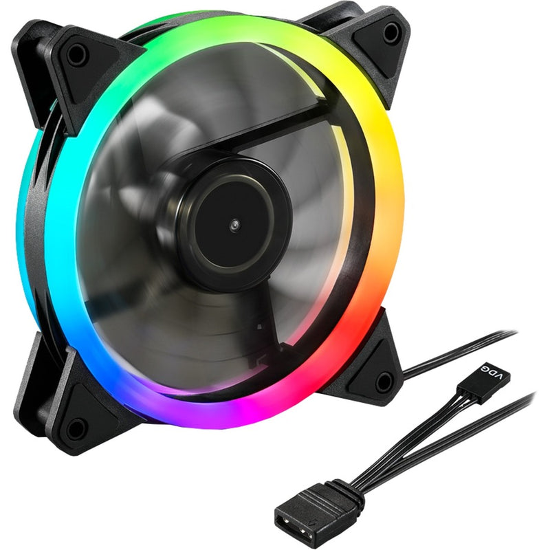 Load image into Gallery viewer, Sharkoon shark blades rgb case fan (zwart, 120 x 120 x 25 mm)
